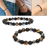 Maxbell Fashion Bracelet Unisex Jewelry Round Beads Charm for Summer Beach Party 8mm