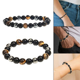 Maxbell Fashion Bracelet Unisex Jewelry Round Beads Charm for Summer Beach Party 8mm