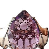 Maxbell Women Vintage Bat ring Purple Artificial Gemstone Ring Jewelry Diameter 1.65cm