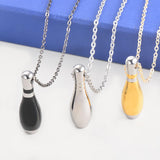 Maxbell Cremation Urn Necklace Memorial Necklace Keepsake Stainless Steel Small Silver