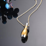 Maxbell Cremation Urn Necklace Memorial Necklace Keepsake Stainless Steel Small Golden