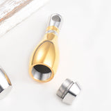 Maxbell Cremation Urn Necklace Memorial Necklace Keepsake Stainless Steel Small Golden