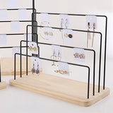 Maxbell Jewelry Display Stand Earring Card Display Holder for Earring Hair Clips 4 Layers