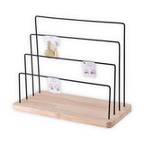 Maxbell Jewelry Display Stand Earring Card Display Holder for Earring Hair Clips 4 Layers