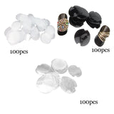 Maxbell Set of 100Pcs Plastic Rings Display Sheet Holder Sheet  Clear