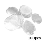 Maxbell Set of 100Pcs Plastic Rings Display Sheet Holder Sheet  Clear