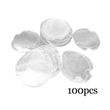 Maxbell Set of 100Pcs Plastic Rings Display Sheet Holder Sheet  Clear