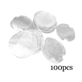 Maxbell Set of 100Pcs Plastic Rings Display Sheet Holder Sheet  Clear