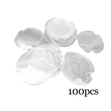 Maxbell Set of 100Pcs Plastic Rings Display Sheet Holder Sheet  Clear