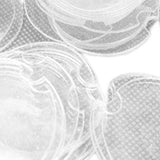 Maxbell Set of 100Pcs Plastic Rings Display Sheet Holder Sheet  Clear