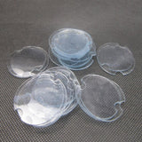 Maxbell Set of 100Pcs Plastic Rings Display Sheet Holder Sheet  Clear