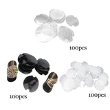 Maxbell Set of 100Pcs Plastic Rings Display Sheet Holder Sheet  Clear