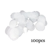 Maxbell Set of 100Pcs Plastic Rings Display Sheet Holder Sheet  Frosted White