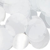 Maxbell Set of 100Pcs Plastic Rings Display Sheet Holder Sheet  Frosted White