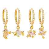 Maxbell 4Pcs Teen Girls Dangle Hoop Earring Ear Cuffs for Girlfriend, Mother, Wife