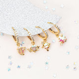 Maxbell 4Pcs Teen Girls Dangle Hoop Earring Ear Cuffs for Girlfriend, Mother, Wife