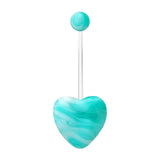 Maxbell 6x Fashion Belly Button Rings Bar Rings Navel Barbell Set Acrylic