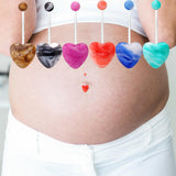 Maxbell 6x Fashion Belly Button Rings Bar Rings Navel Barbell Set Acrylic