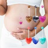 Maxbell 6x Fashion Belly Button Rings Bar Rings Navel Barbell Set Acrylic