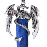 Maxbell Necklace Pendant Fashion Antique for Engagements Birthday Gifts Girlfriend Dark Blue