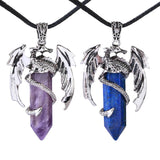 Maxbell Necklace Pendant Fashion Antique for Engagements Birthday Gifts Girlfriend Dark Blue