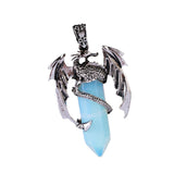 Maxbell Necklace Pendant Fashion Antique for Engagements Birthday Gifts Girlfriend Light Blue