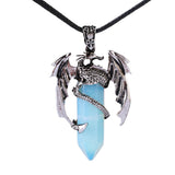 Maxbell Necklace Pendant Fashion Antique for Engagements Birthday Gifts Girlfriend Light Blue