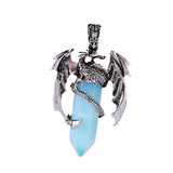 Maxbell Necklace Pendant Fashion Antique for Engagements Birthday Gifts Girlfriend Light Blue