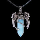 Maxbell Necklace Pendant Fashion Antique for Engagements Birthday Gifts Girlfriend Light Blue