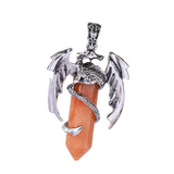 Maxbell Necklace Pendant Fashion Antique for Engagements Birthday Gifts Girlfriend Orange