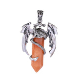Maxbell Necklace Pendant Fashion Antique for Engagements Birthday Gifts Girlfriend Orange