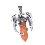 Maxbell Necklace Pendant Fashion Antique for Engagements Birthday Gifts Girlfriend Orange
