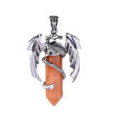 Maxbell Necklace Pendant Fashion Antique for Engagements Birthday Gifts Girlfriend Orange