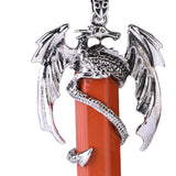 Maxbell Necklace Pendant Fashion Antique for Engagements Birthday Gifts Girlfriend Red