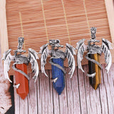 Maxbell Necklace Pendant Fashion Antique for Engagements Birthday Gifts Girlfriend Brown