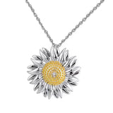 Maxbell Flower Necklace Charms Jewelry Alloy Shine Beautiful for Party Girls Wedding C