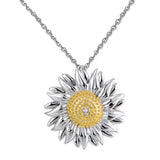 Maxbell Flower Necklace Charms Jewelry Alloy Shine Beautiful for Party Girls Wedding C