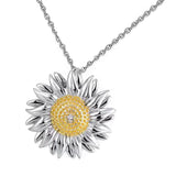 Maxbell Flower Necklace Charms Jewelry Alloy Shine Beautiful for Party Girls Wedding C