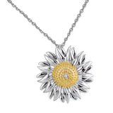 Maxbell Flower Necklace Charms Jewelry Alloy Shine Beautiful for Party Girls Wedding C