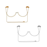 Maxbell Body Chains Popular Accessories Charms Bling for Nightclub bikini Silver