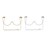 Maxbell Body Chains Popular Accessories Charms Bling for Nightclub bikini Silver