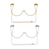Maxbell Body Chains Popular Accessories Charms Bling for Nightclub bikini Silver