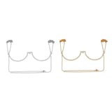 Maxbell Body Chains Popular Accessories Charms Bling for Nightclub bikini Silver