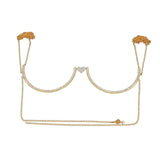 Maxbell Body Chains Popular Accessories Charms Bling for Nightclub bikini Gold