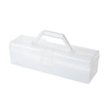 Maxbell Jewelry Storage Case with Handle Transparent Cosmetics Holder Lightweight