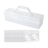 Maxbell Jewelry Storage Case with Handle Transparent Cosmetics Holder Lightweight