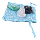 Maxbell Mineral Rocks Specimen Stone with Bag Accessories for Kids Decor