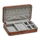 Maxbell Multipurpose Walnut Jewelry Box Jewellery Trinket Box for Brooches Jewelry L