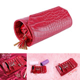 Maxbell Portable Jewelry Roll Package Lipstick Daily Jewelries Storage Gift Soft