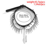 Maxbell Punk Necklace cool Collar Choker for Festivals birthday Dinners